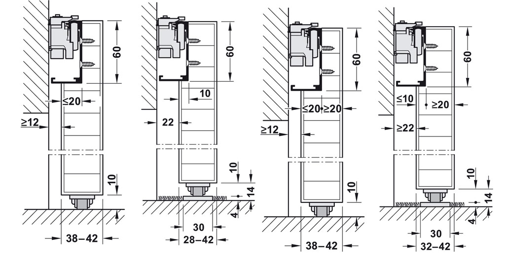 CỬA TRƯỢT HAFELE SILDO DESIGN 80-M