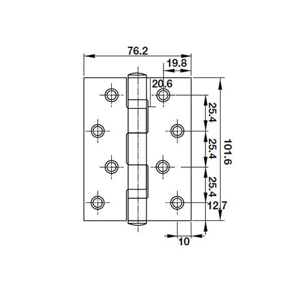 Bản lề lá 2 vòng bi Hafele 921.17.142