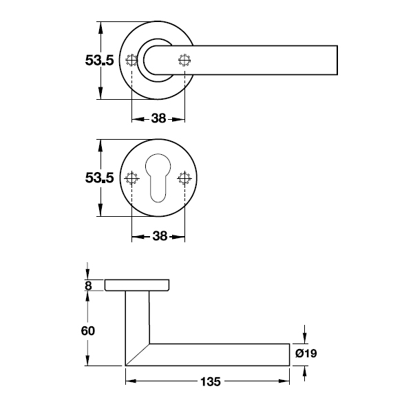 TAY KHÓA HAFELE 903.98.536