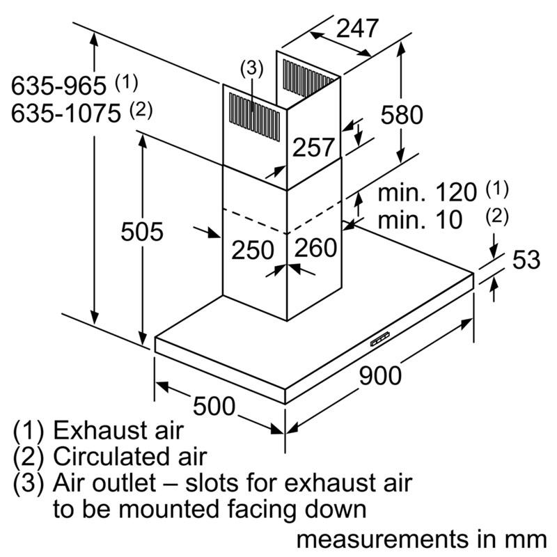 MÁY HÚT MÙI BOSCH DWB97DM50B
