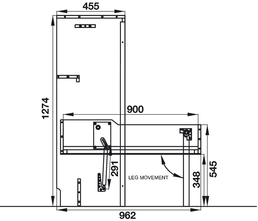PHỤ KIỆN GIƯỜNG XẾP HAFELE BETLIFT, MỞ ĐỨNG 271.97.342