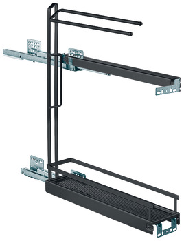 Kệ treo khăn Kesseböhmer màu đen 150mm 549.24.633