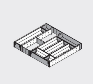 Khay chia đũa muỗng Blum ORGA-LINE ZHI.437TI5 4459680