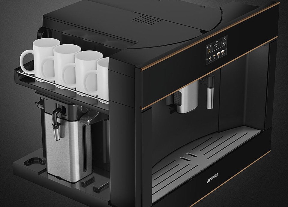 MÁY PHA CÀ PHÊ LẮP ÂM SMEG DOLCE STIL NOVO CMS4604NR