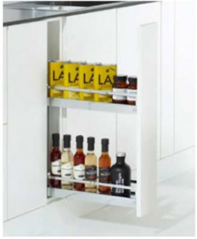 Kệ gia vị Kessebohmer Hafele 150mm 545.61.028