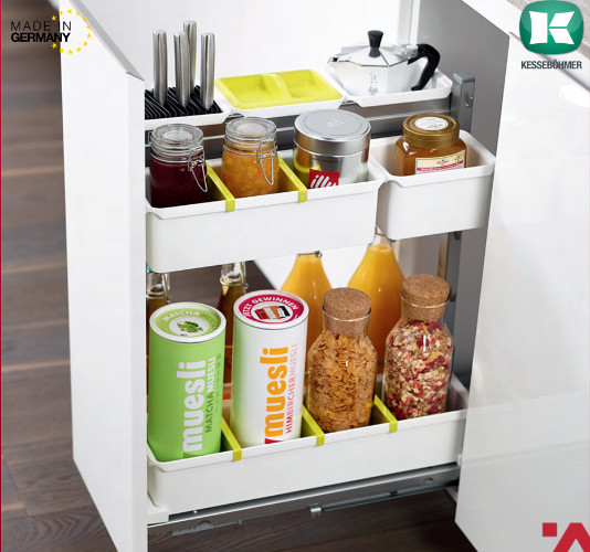 Bộ rổ kéo Dipensa Junior III 300mm Hafele (Màu trắng)  545.11.762