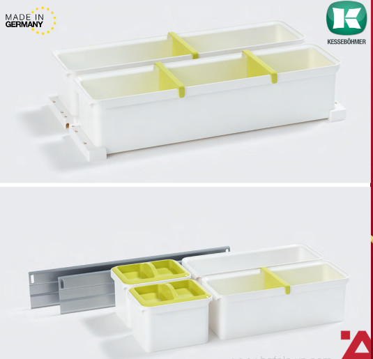 Bộ rổ kéo Dipensa Junior III 300mm Hafele (Màu trắng)  545.11.762