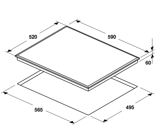 Bếp từ 3 vùng nấu HC-I6037B Hafele 536.61.801