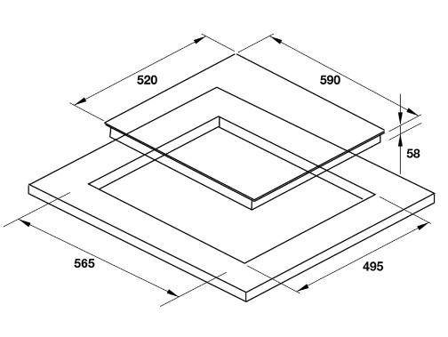 Bếp từ 3 vùng nấu HC-I603B Hafele 536.61.791