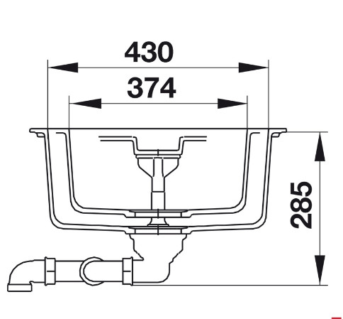 Chậu rửa bát HS19-GED2S80 Hafele 570.35.470