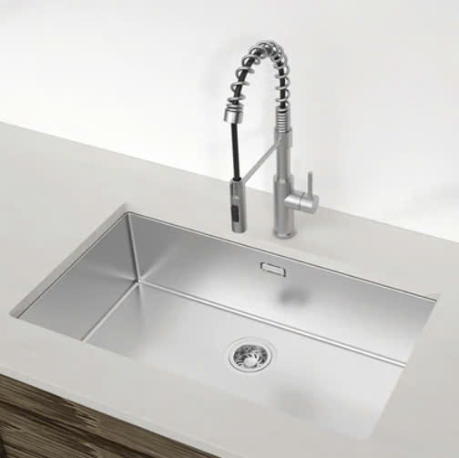 Chậu bếp Inox Hafele Satin R25 HS24-SSN1S-760 567.24.407