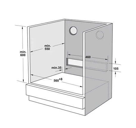 Lò nướng kết hợp hấp âm tủ Hafele 72 lít HSO-8T72A, Series 800 538.61.461