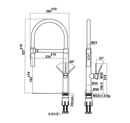 Vòi bếp Hafele HT24-SH1F527 570.85.451 - Titan