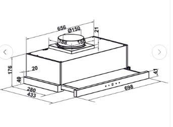 Máy hút mùi âm tủ Hafele HC-H7031TB 538.86.096