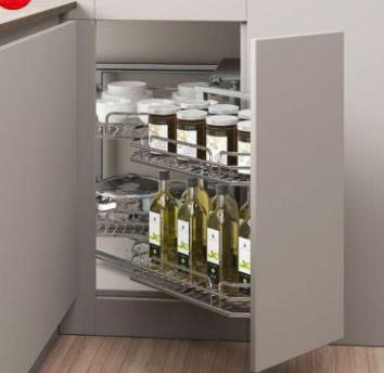 Rổ góc nan Ovan Hafele - OLLA 548.21.022- Mở Phải