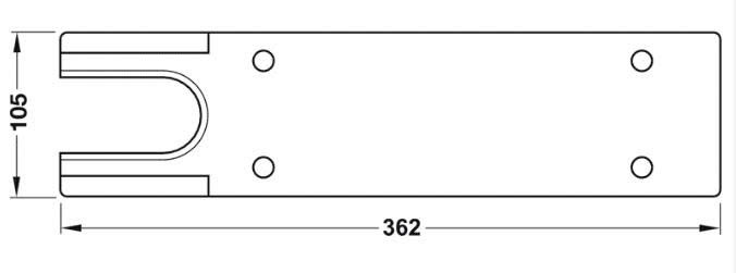 Nắp bản lề sàn Geze TS 550NV 300kg 932.10.140