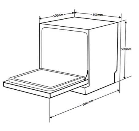 Máy rửa bát để bàn Hafele HDW-T5531B 538.21.350