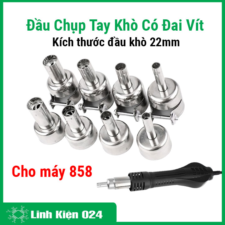 Đầu Chụp Tay Khò Có Đai Vít 3mm/4mm/5mm/6mm/7mm/8mm/10mm