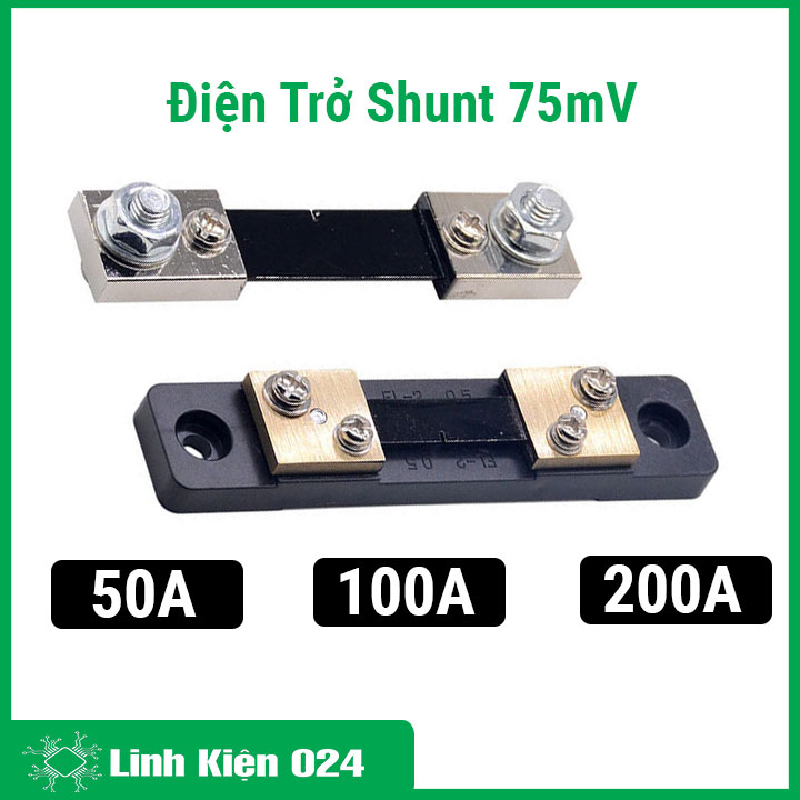 Điện trở Shunt 75mA 50A/100A/200A