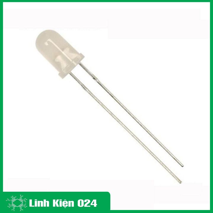 Led Đục 3mm Gói 1000 Bóng-Chân Dài - Ánh Sáng Dịu - Vàng