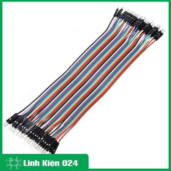 Dây Nối 40P 7 Màu Dài 30Cm ( 2 Đầu Đực Đực ) - 10 Sợi