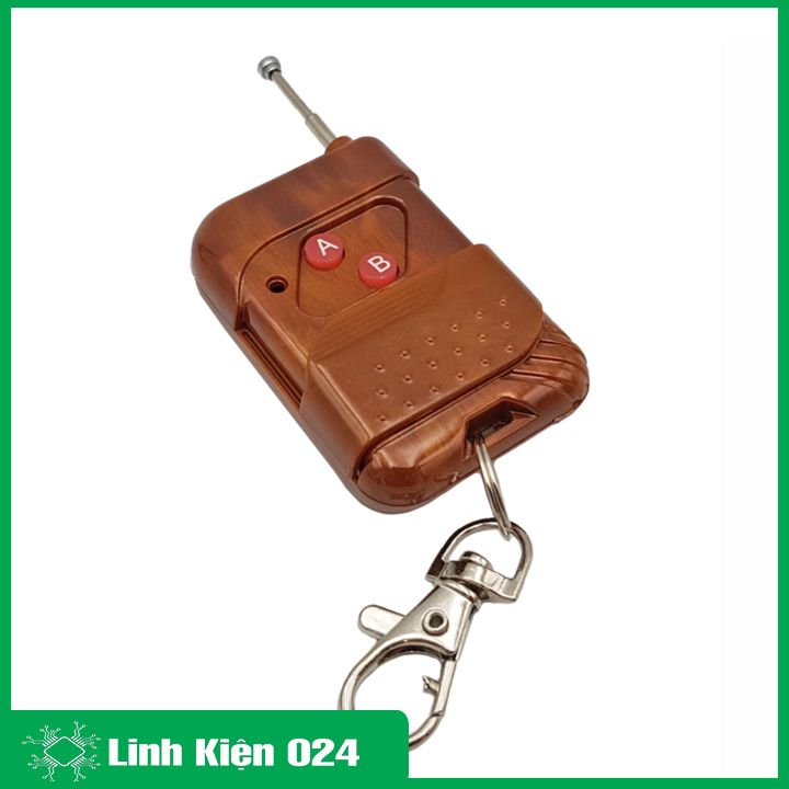 Tay Phát RF315MHZ - 2 Kênh Vỏ Gỗ