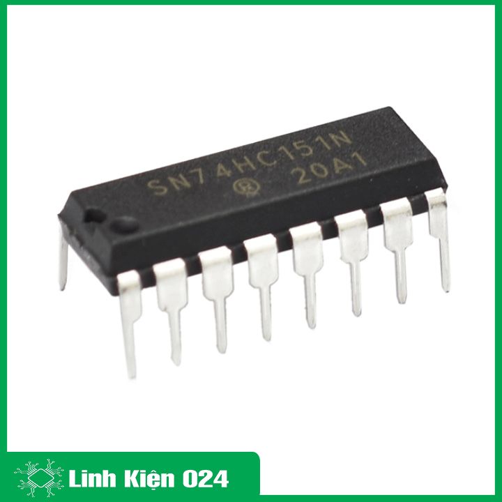 Chíp 74HC151 8 Input Multiplexer DIP16 (K9I15)