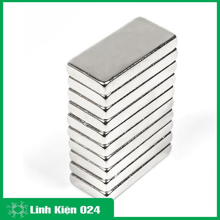 10 Viên Nam Châm Đất Hiếm 20x10x2mm ( Từ Tính Hút Cực Mạnh )