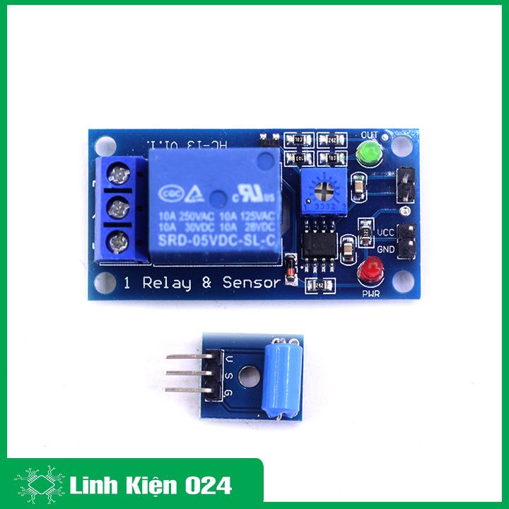 Module Điều Khiển Relay 5VDC - Bằng Cảm Biến Rung (K4C6)