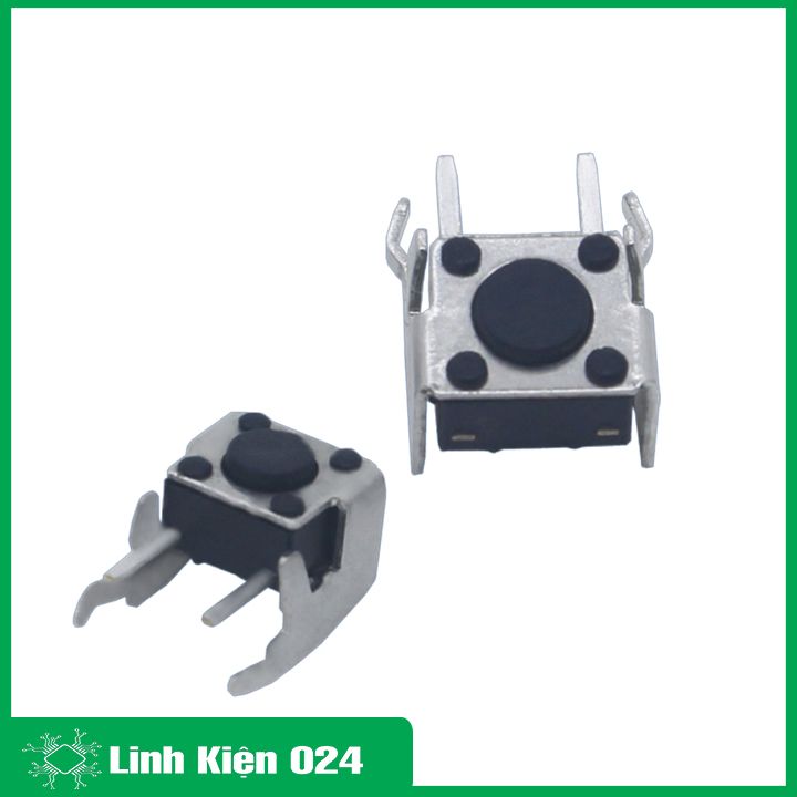 Nút Nhấn 6x6x5mm 2 Chân Vuông Bên Cạnh