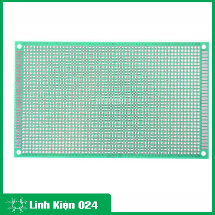 Phíp Đồng Đục Lỗ 2 Mặt PCB Xanh Dày 1.6mm - 9x15cm