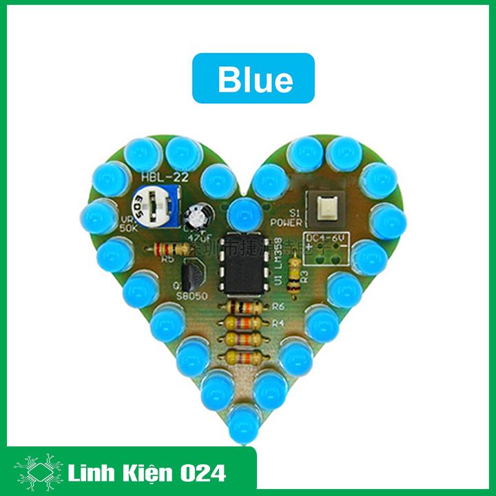 Bộ Mạch Trái Tim Mini Tự Ráp