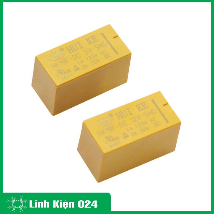 Relay HUIKE 12VDC 1A 125VAC/2A 30VDC 8 Chân