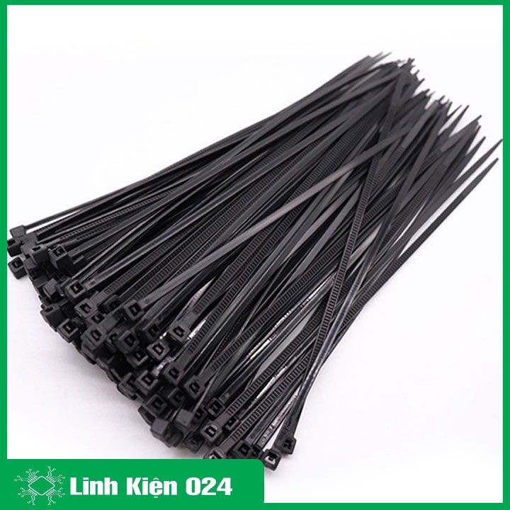 Gói 250PCS Dây Thít Đen 5X300mm