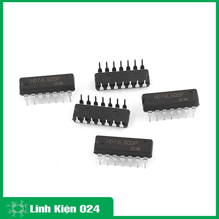 Chíp 74LS05 Hex Inverter DIP14 (K9H15)