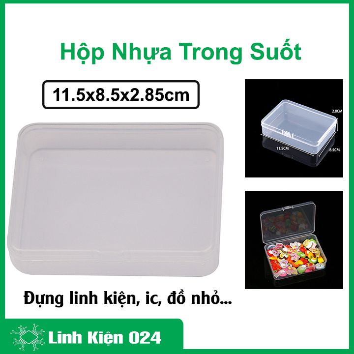 Hộp Nhựa Trong Suốt 11.5x8.5x2.85cm