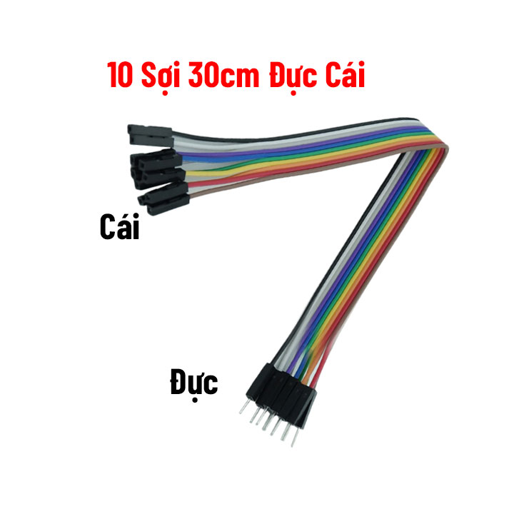 Dây Cắm Test Board 7 Màu Dài 30cm Đực-Cái/Đực-Đực-Cái-Cái