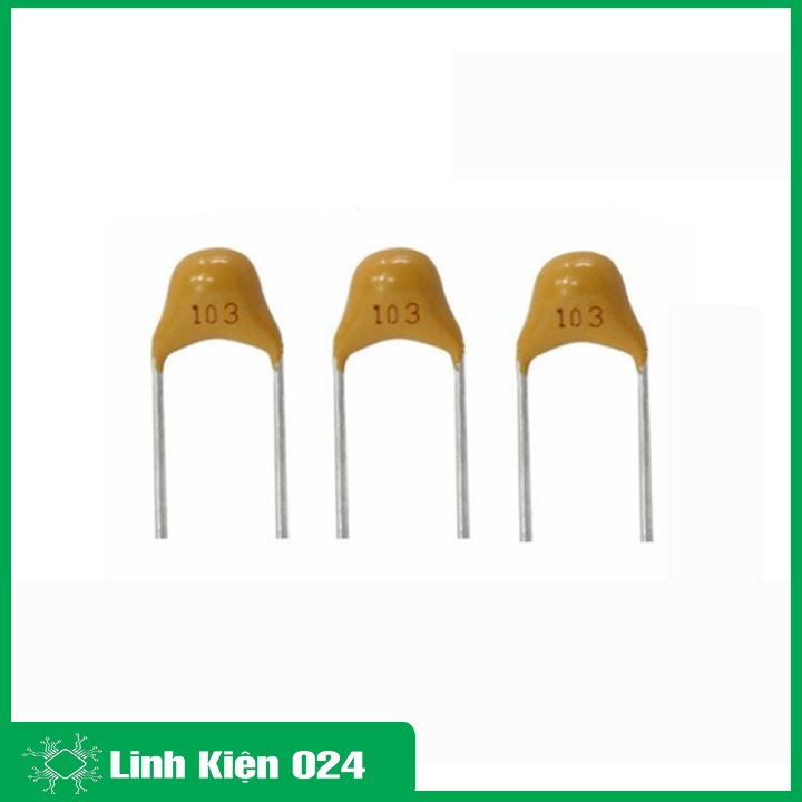 Gói 50 Con Tụ Gốm Vàng 50V Loại Tốt - 104 (0,1uf)