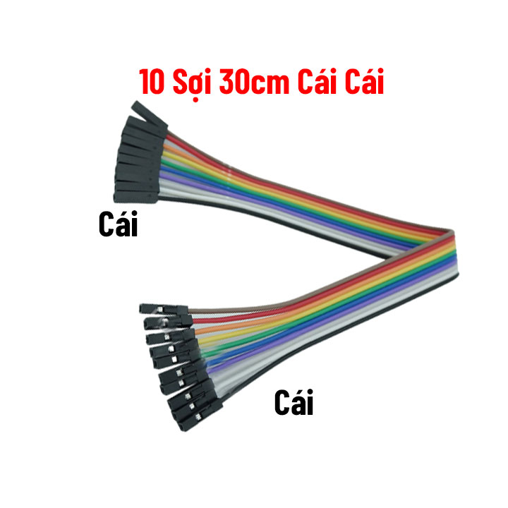 Dây Cắm Test Board 7 Màu Dài 30cm Đực-Cái/Đực-Đực-Cái-Cái