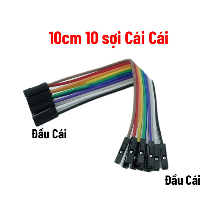 Dây Cắm Test Board 7 Màu Dài 10cm Đực-Cái/Đực-Đực-Cái-Cái