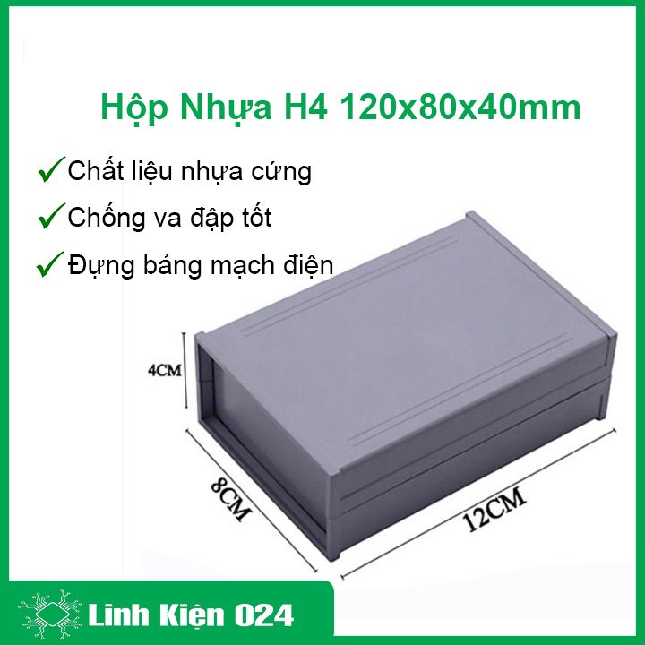 Hộp Nhựa H4 120x80x40mm