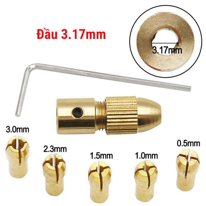 Combo Đầu Kẹp Mũi Khoan 5 Đầu