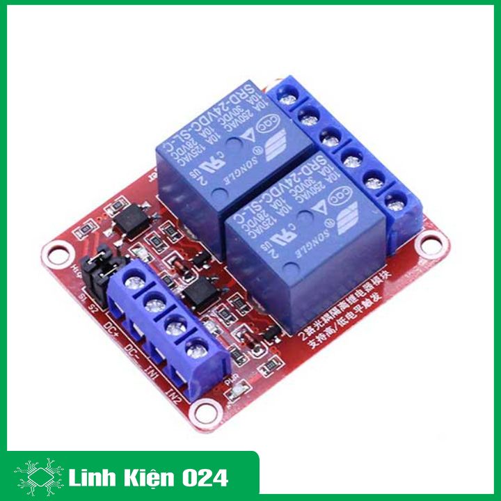 Module Relay 24VDC 1/2 Kênh High/Low