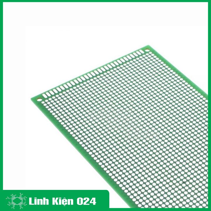 Phíp Đồng Đục Lỗ 2 Mặt PCB Xanh Dày 1.6mm - 9x15cm