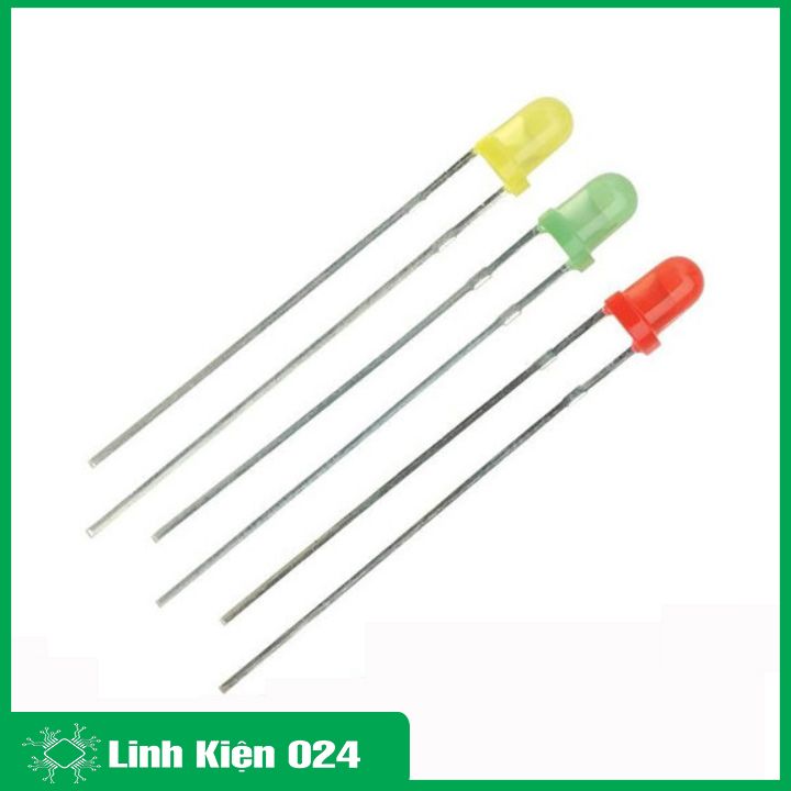 Gói 10 Con Led Phủ Màu Ø3mm