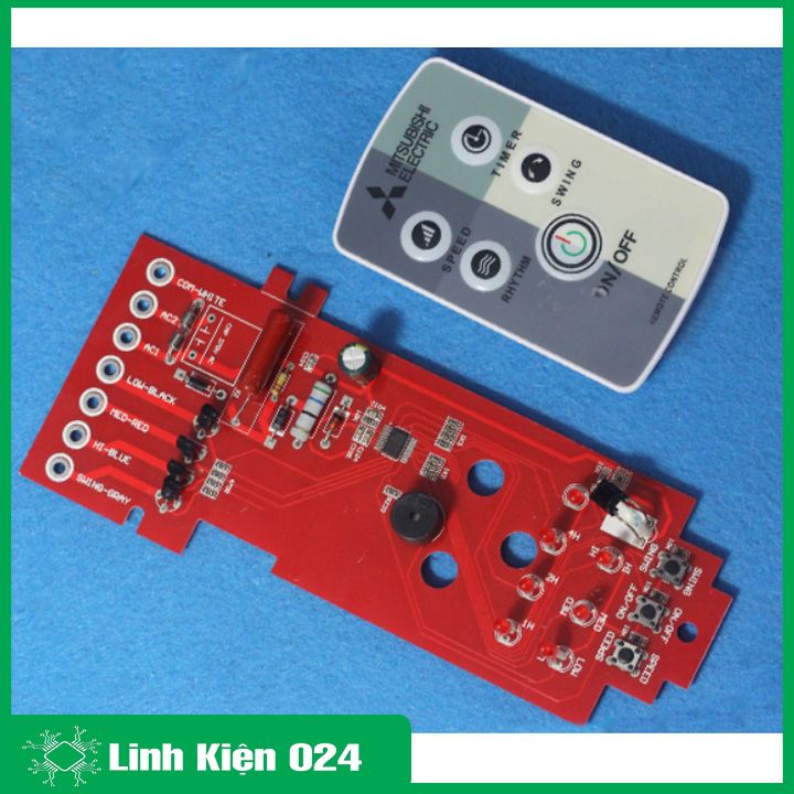 Combo Bộ Điều Khiển Quạt từ Xa Và Mạch Mitsubishi ( Đã Có Pin ) - Quạt Cây