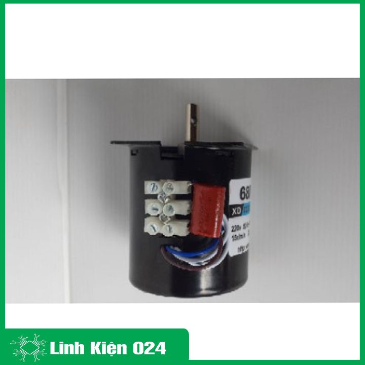 ĐỘNG CƠ GIẢM TỐC 220VAC 28W 68KTYZ TRỤC 7MM