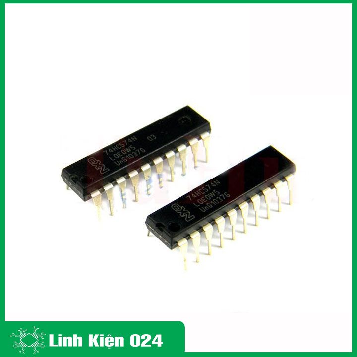 Chíp 74HC574 Octal D-type F/F Edge-Trigg. Tri-State DIP20