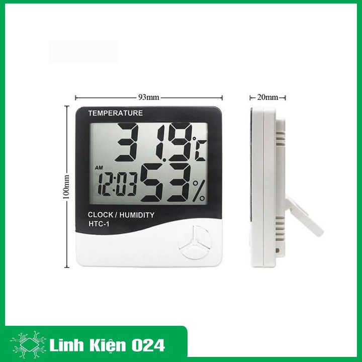 Đồng Hồ Đo Độ Ẩm - Nhiệt Độ HTC1