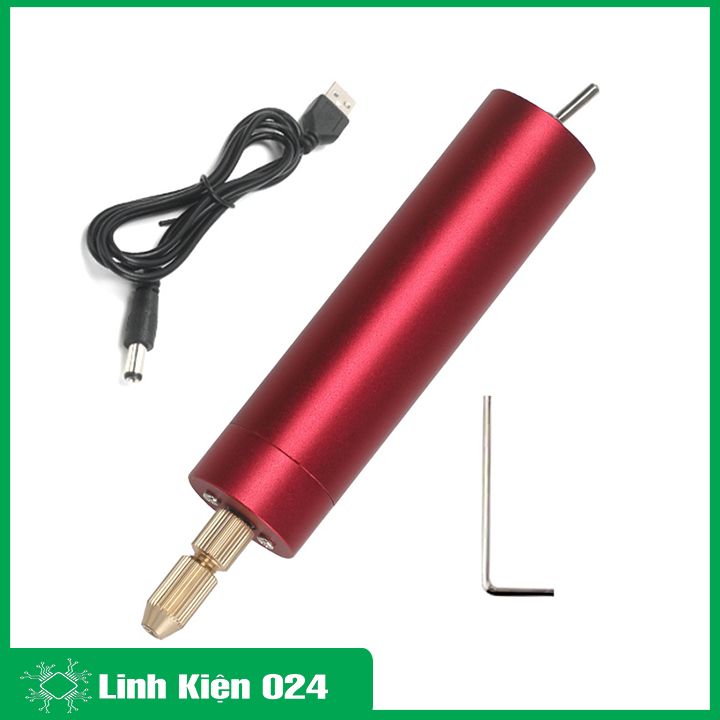 Máy Khoan Mini 5V USB 2A Khoan Thủ Công